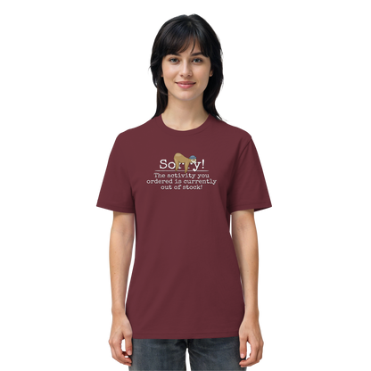 No-Activity Faultier - Organic Shirt