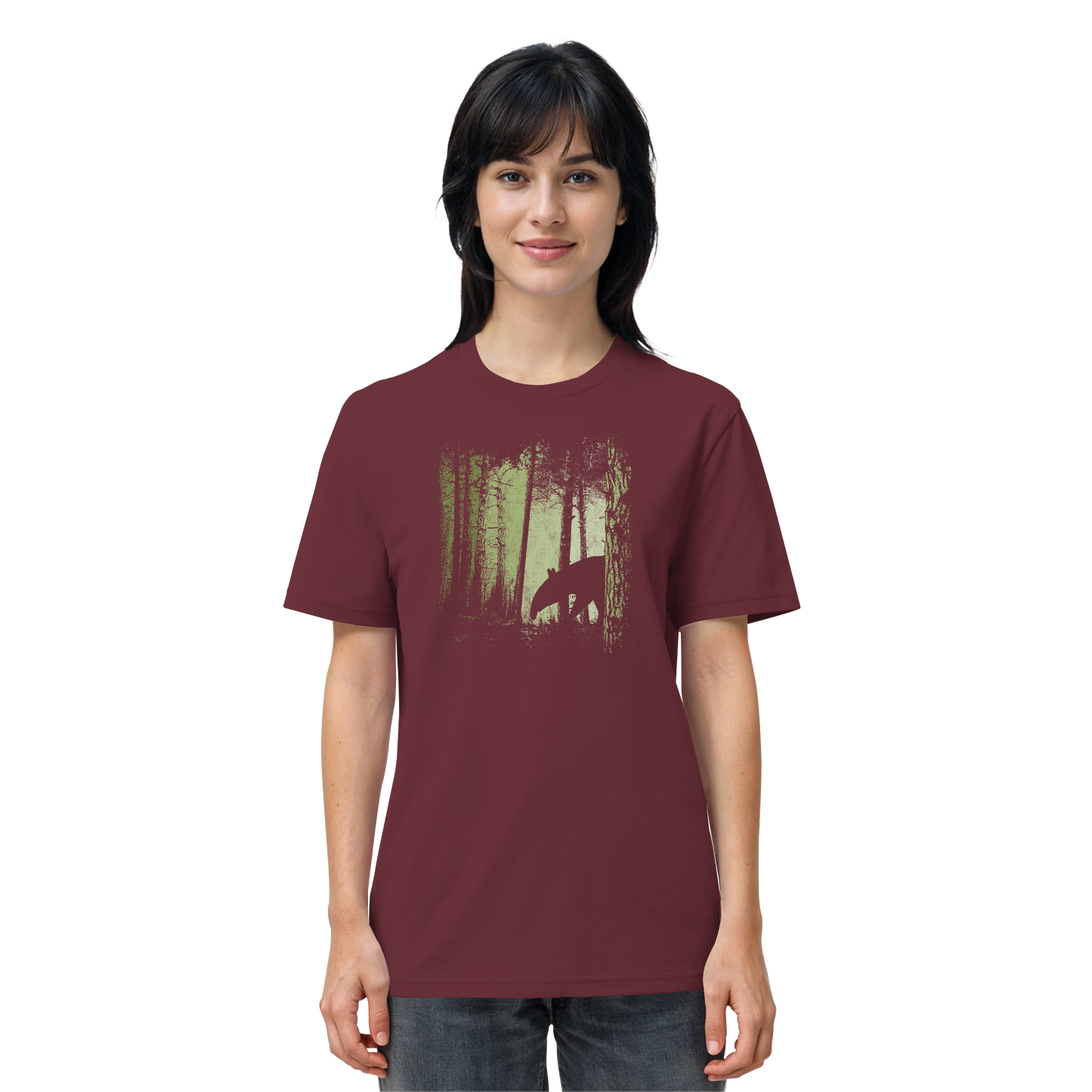 Lässiger Tapir im Zwielicht Wald - Organic Shirt