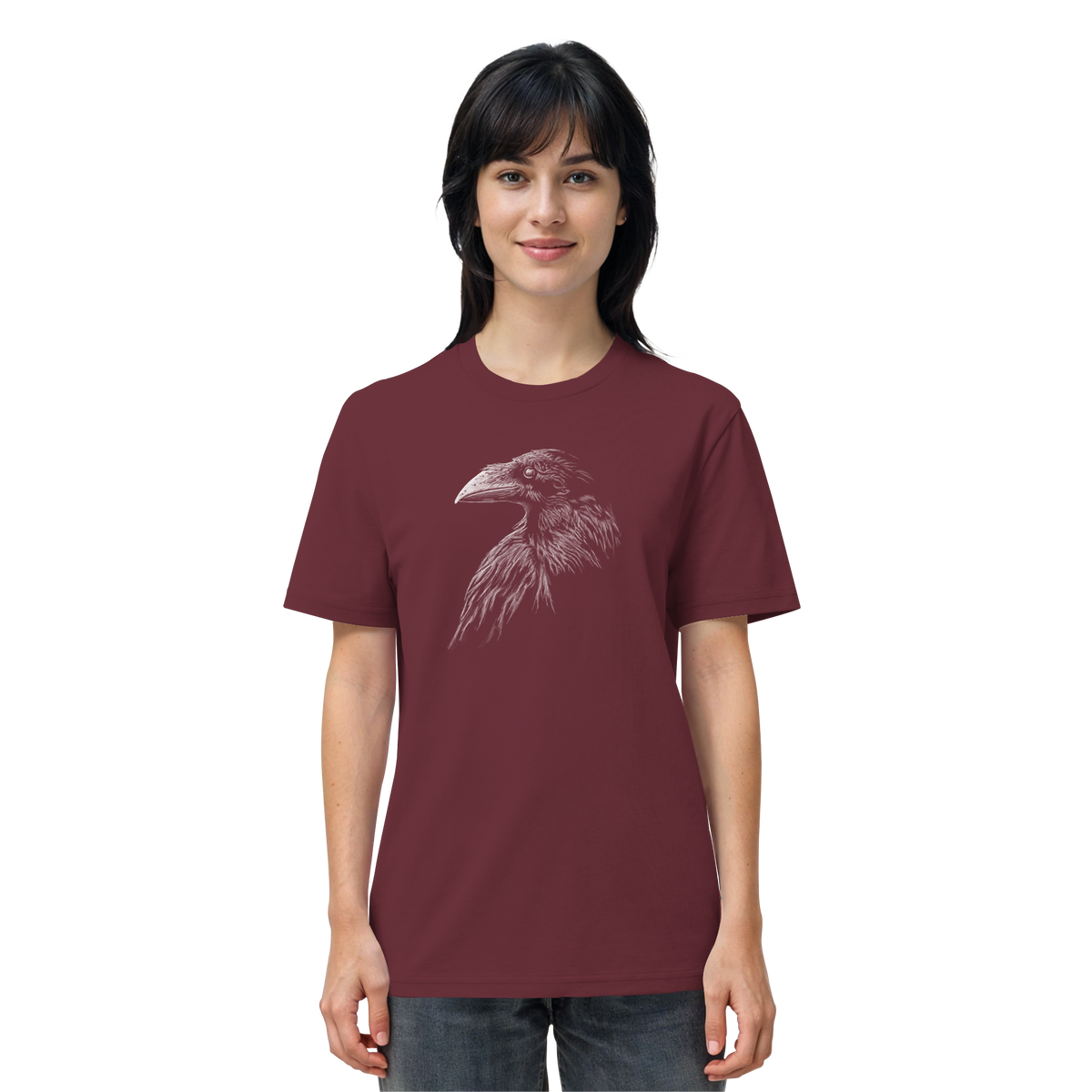 Kritzelkunst Rabe Krähe - Organic Shirt