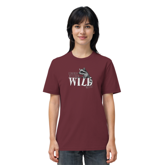 Bisschen wild heute! Waschbär - Organic Shirt