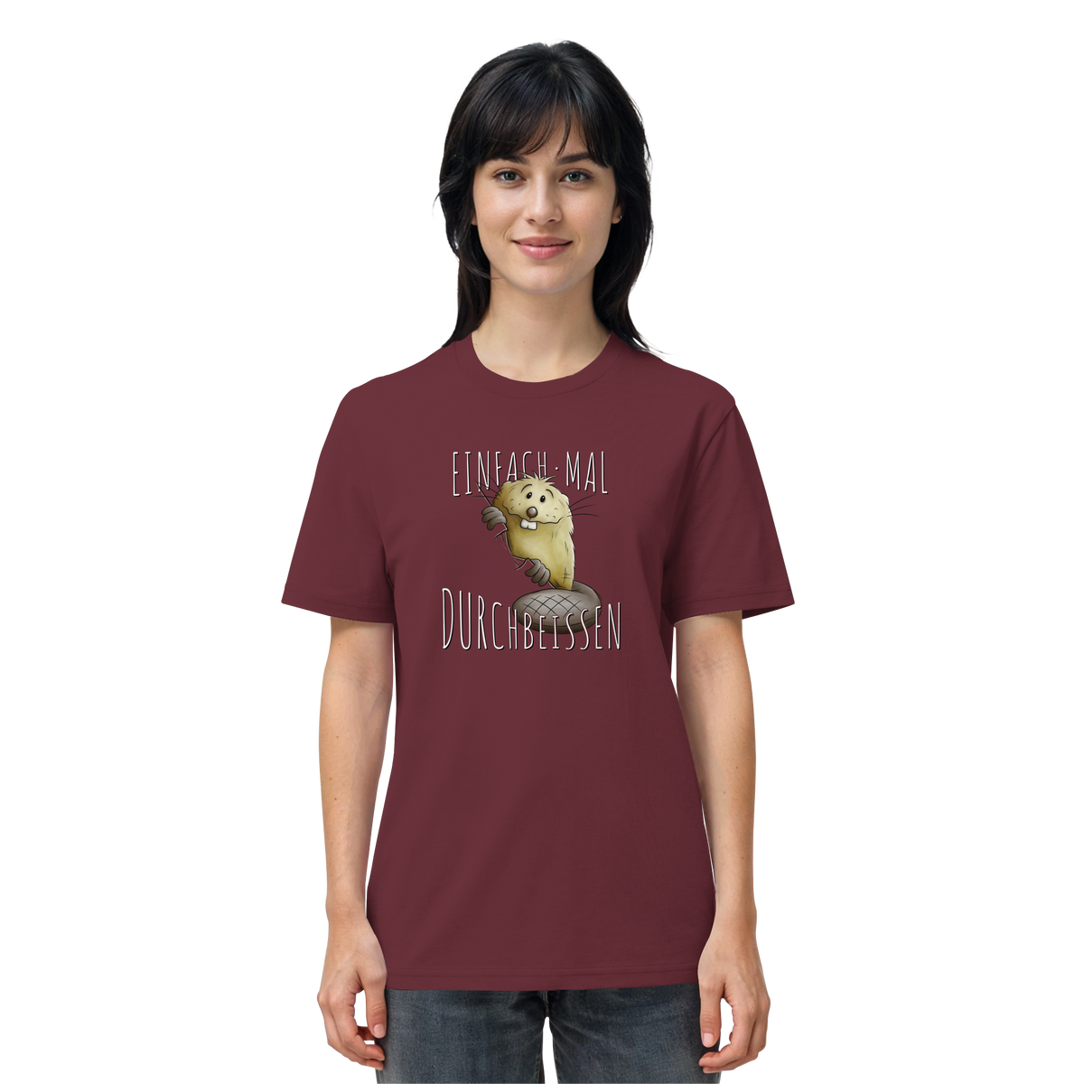 Einfach mal Durchbeissen Biber - Organic Shirt