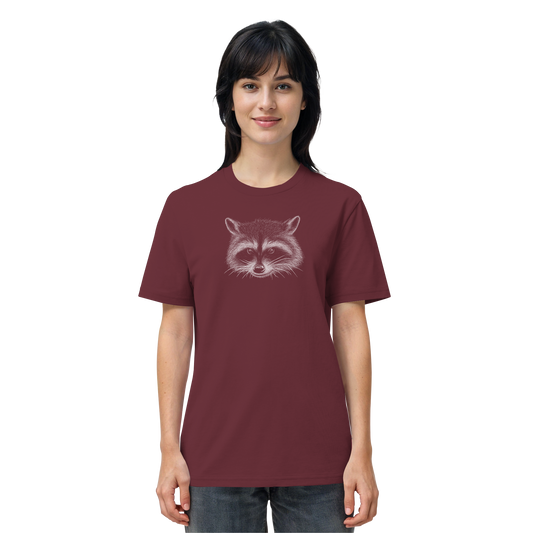 Waschbär Illustration Kritzelkunst - Organic Shirt