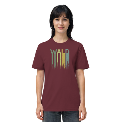 Wald Retro Forst Schriftzug - Organic Shirt