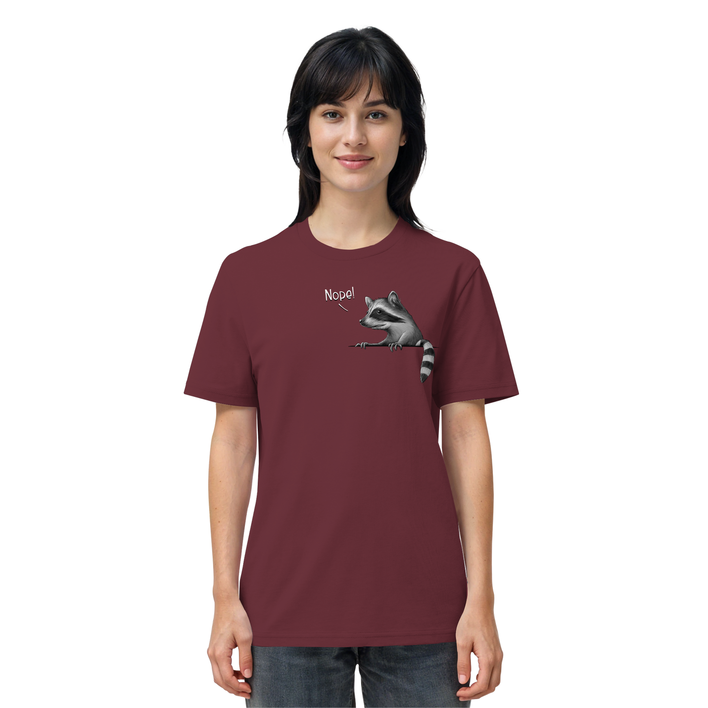 Nope! Frecher verwegener Waschbär - Organic Shirt