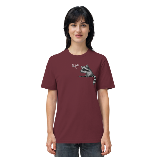 Nope! Frecher verwegener Waschbär - Organic Shirt