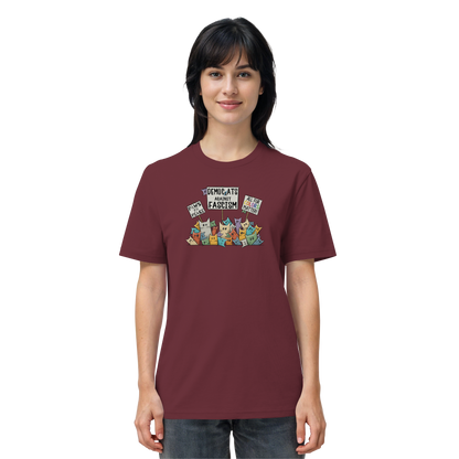 Demo-Katzen gegen Faschismus und für Vielfalt - Organic Shirt
