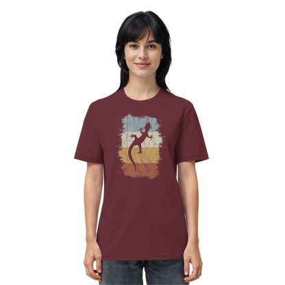Retro Gecko Salamander Silhouette - Organic Shirt
