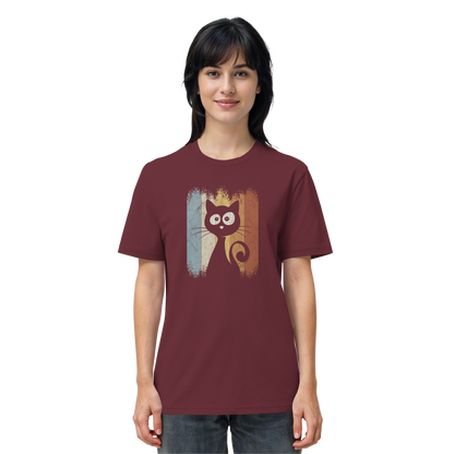 Retro Katze Silhouette - Organic Shirt