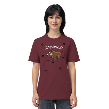Sauwild wilde Sau | Wildschwein Keiler - Organic Shirt