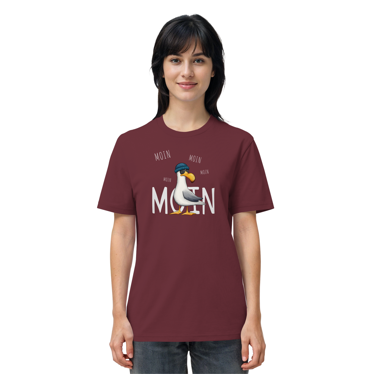 Moin Moin Lässige Hipster Möwe  - Organic Shirt