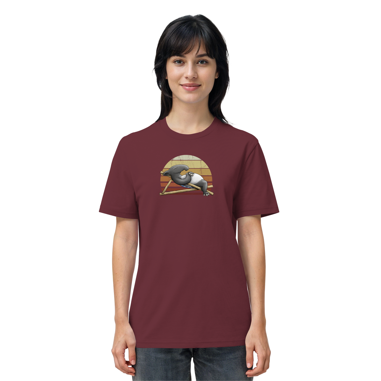 Lässiger Retro Sundown Tapir - Organic Shirt
