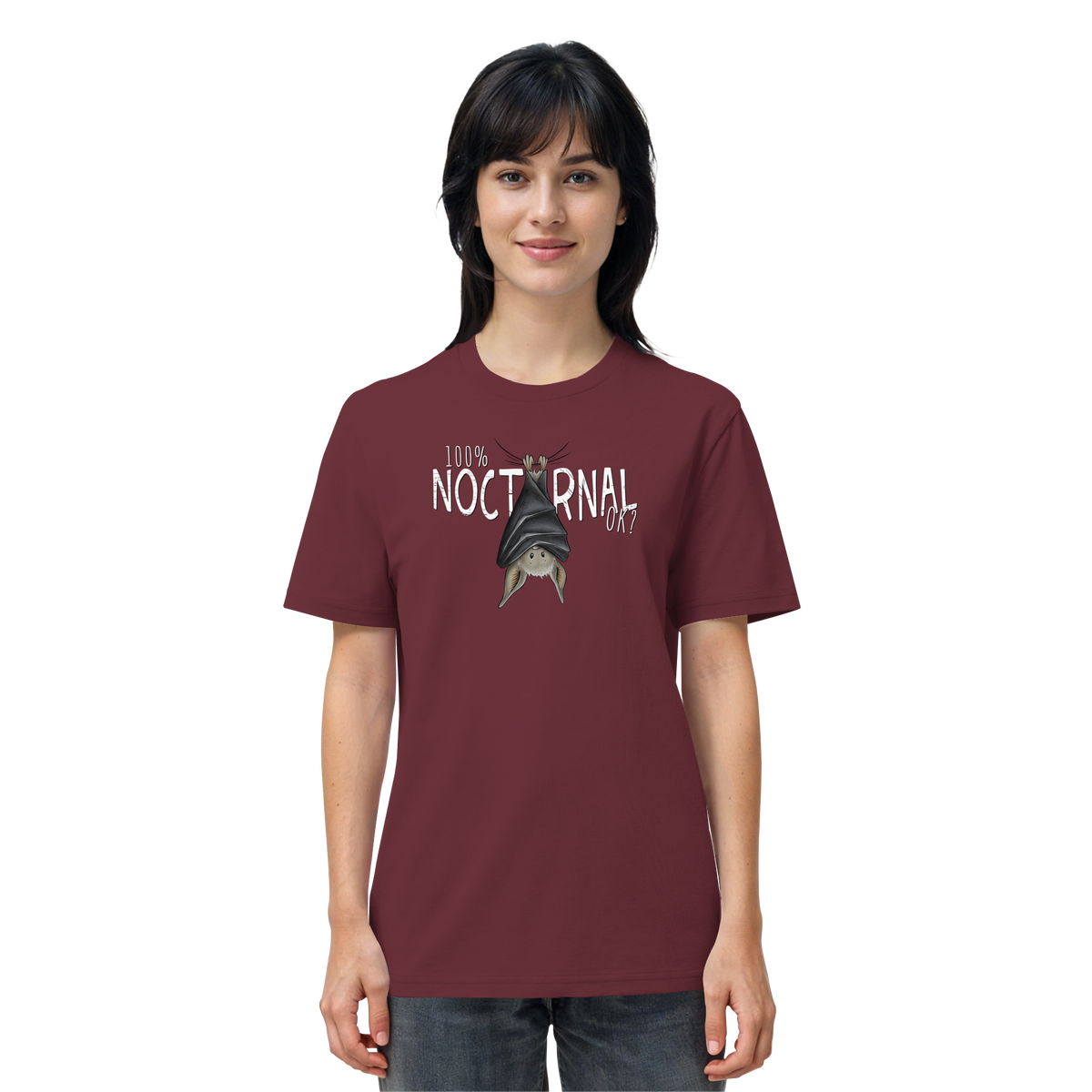 100% nachtaktive Fledermaus - Organic Shirt