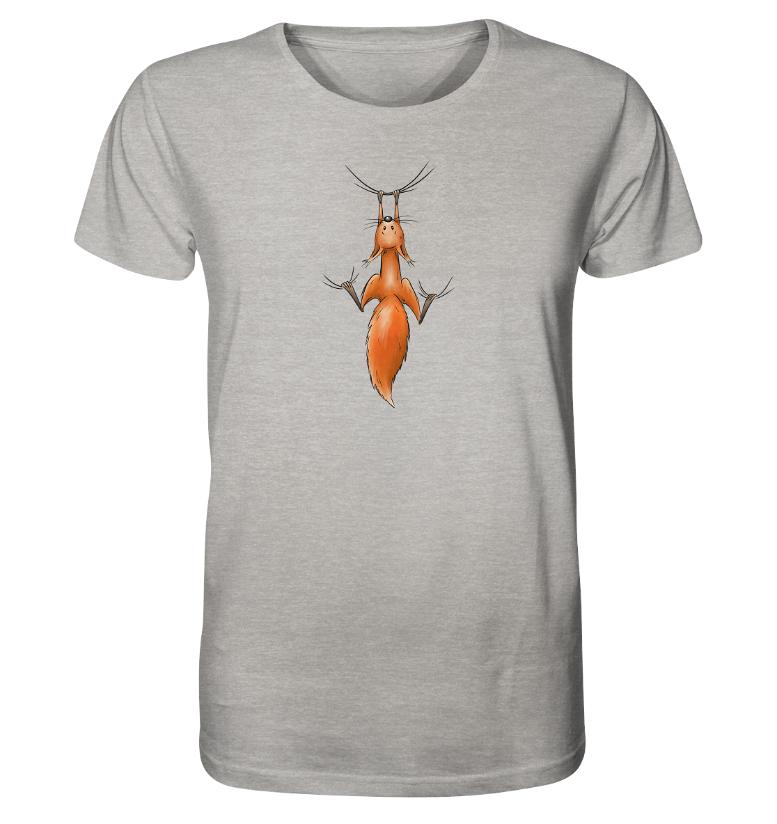 Rotes Eichhörnchen hängt ab - Organic Shirt