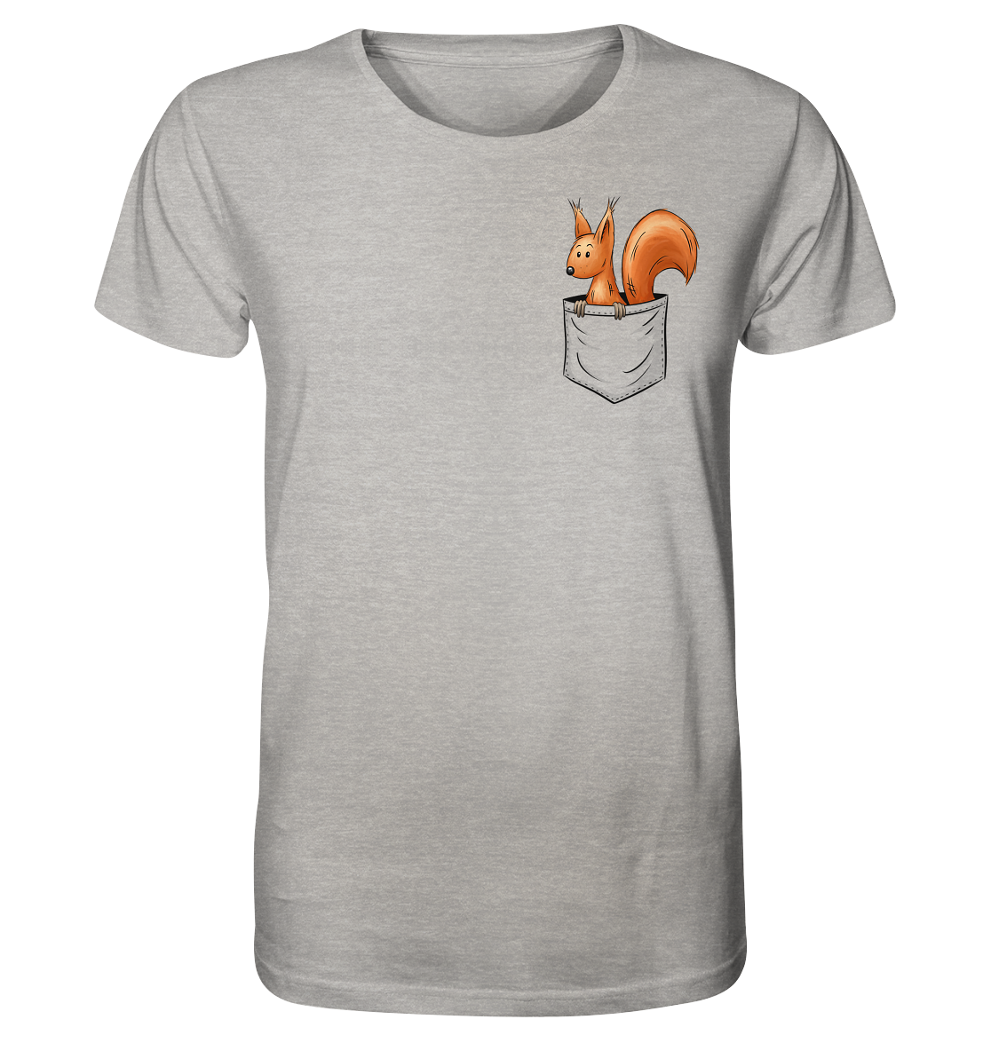 Lässiges Eichhörnchen In Tasche - Organic Shirt