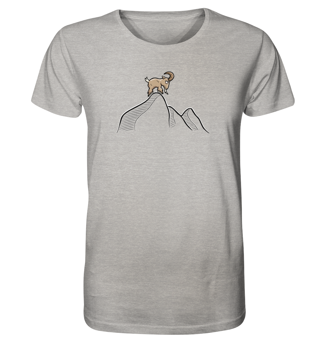 Ziegenbock in den Bergen - Organic Shirt