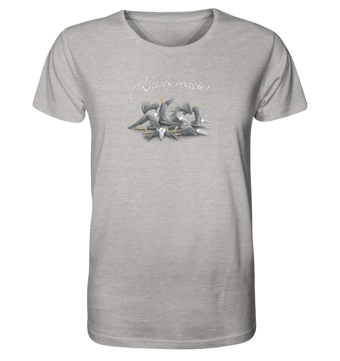 Kraah-masté! Yoga Raben Krähen - Organic Shirt