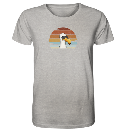 Cool lässige Retro Möwe - Organic Shirt