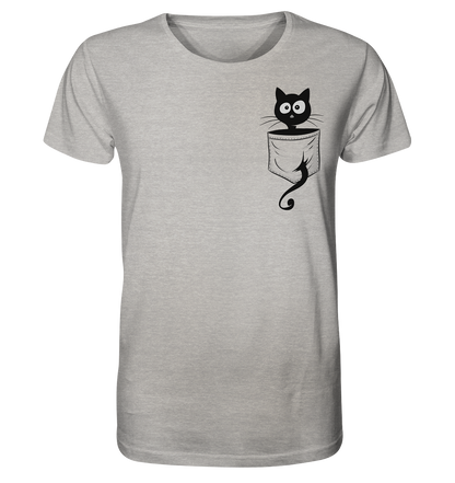 Schwarze Katze in der Tasche - Organic Shirt