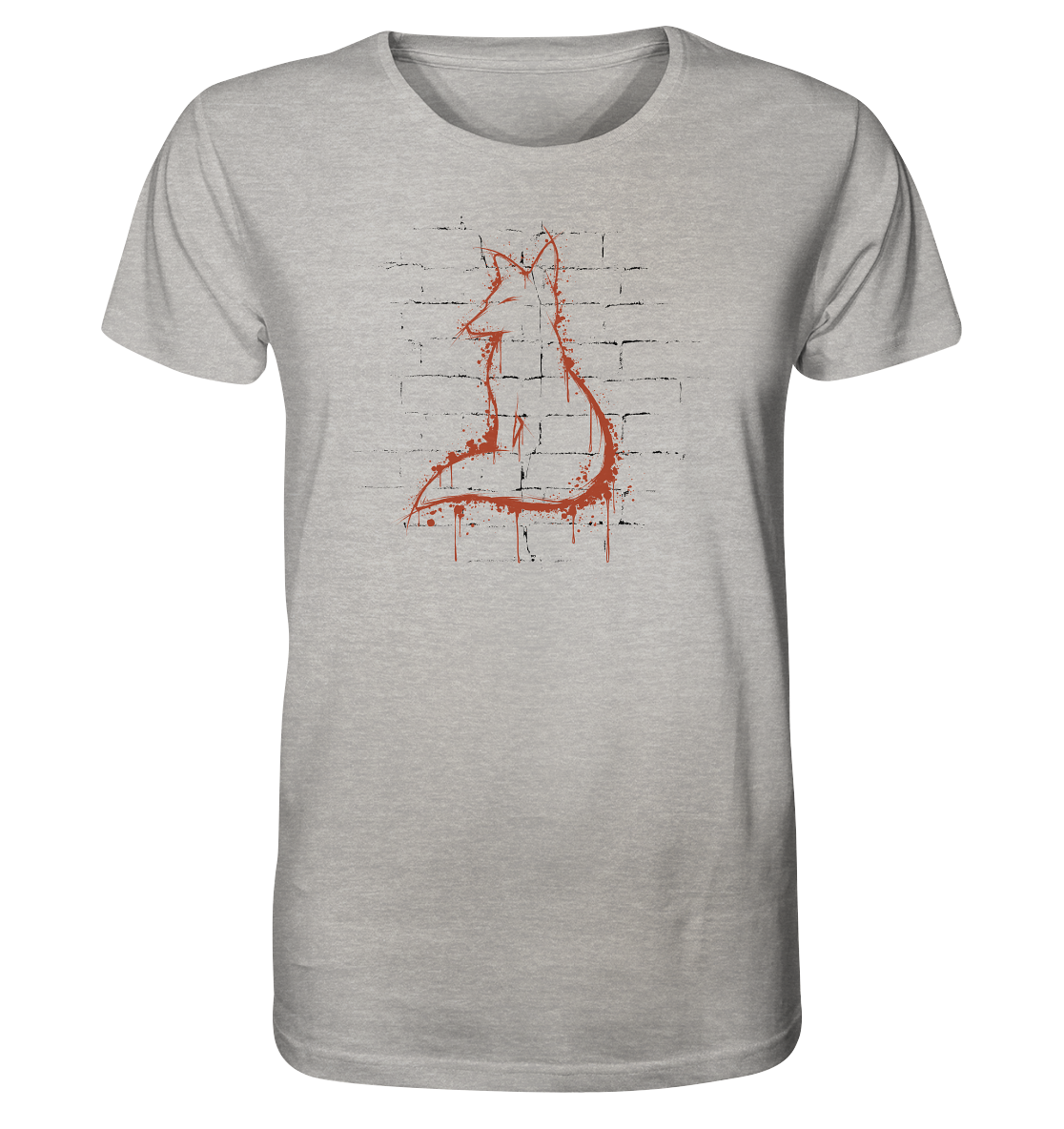 Street Art Fuchs Silhouette - Organic Shirt