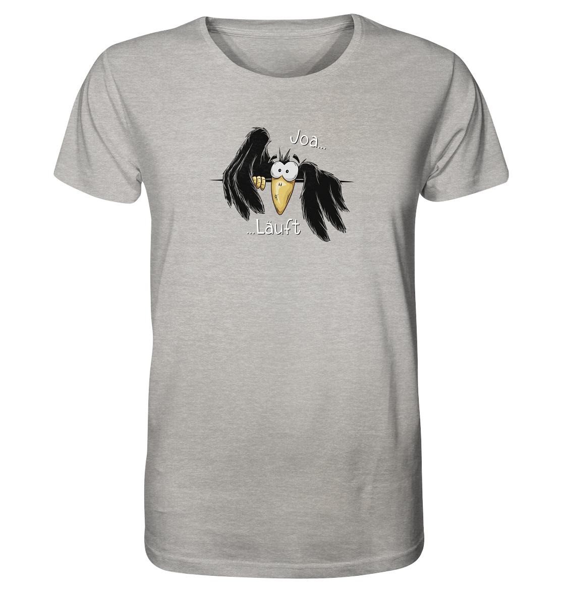 Joa Läuft Krähe gechillter Rabe - Organic Shirt