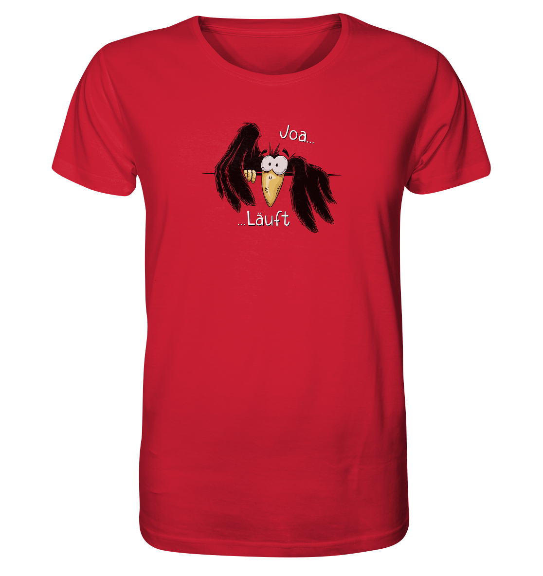Joa Läuft Krähe gechillter Rabe - Organic Shirt