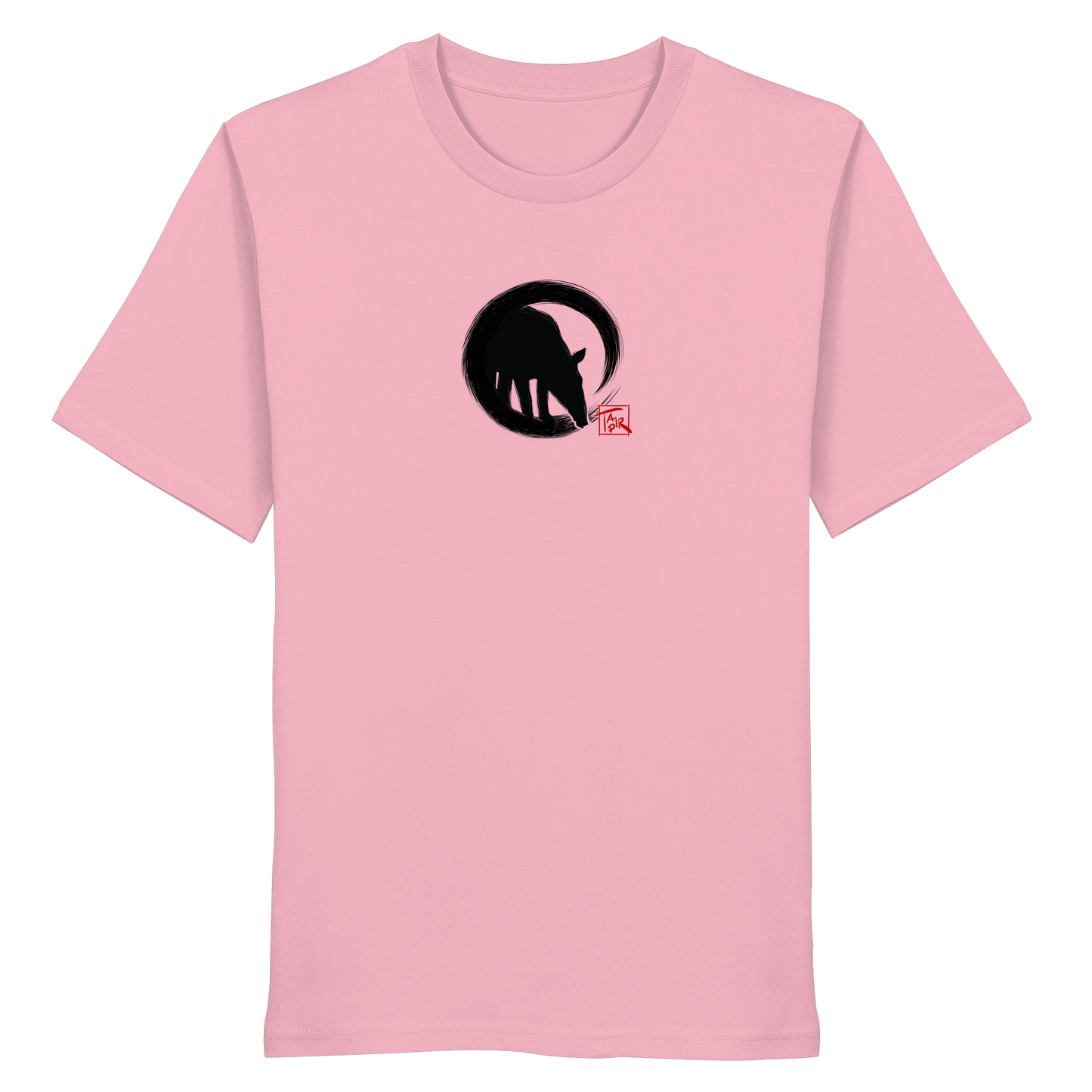 Zen Tapir im japanischen Enso Kreis - Organic Shirt