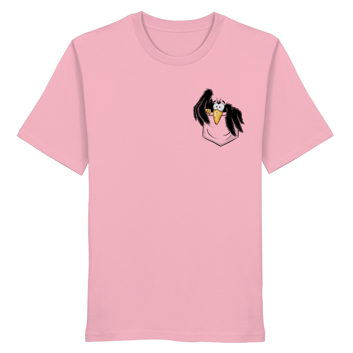 Kleiner Rabe | schwarze Krähe In Tasche - Organic Shirt