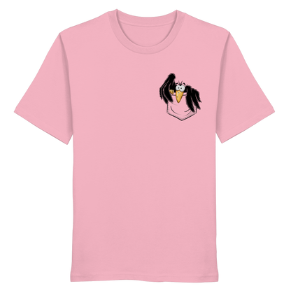Kleiner Rabe | schwarze Krähe In Tasche - Organic Shirt