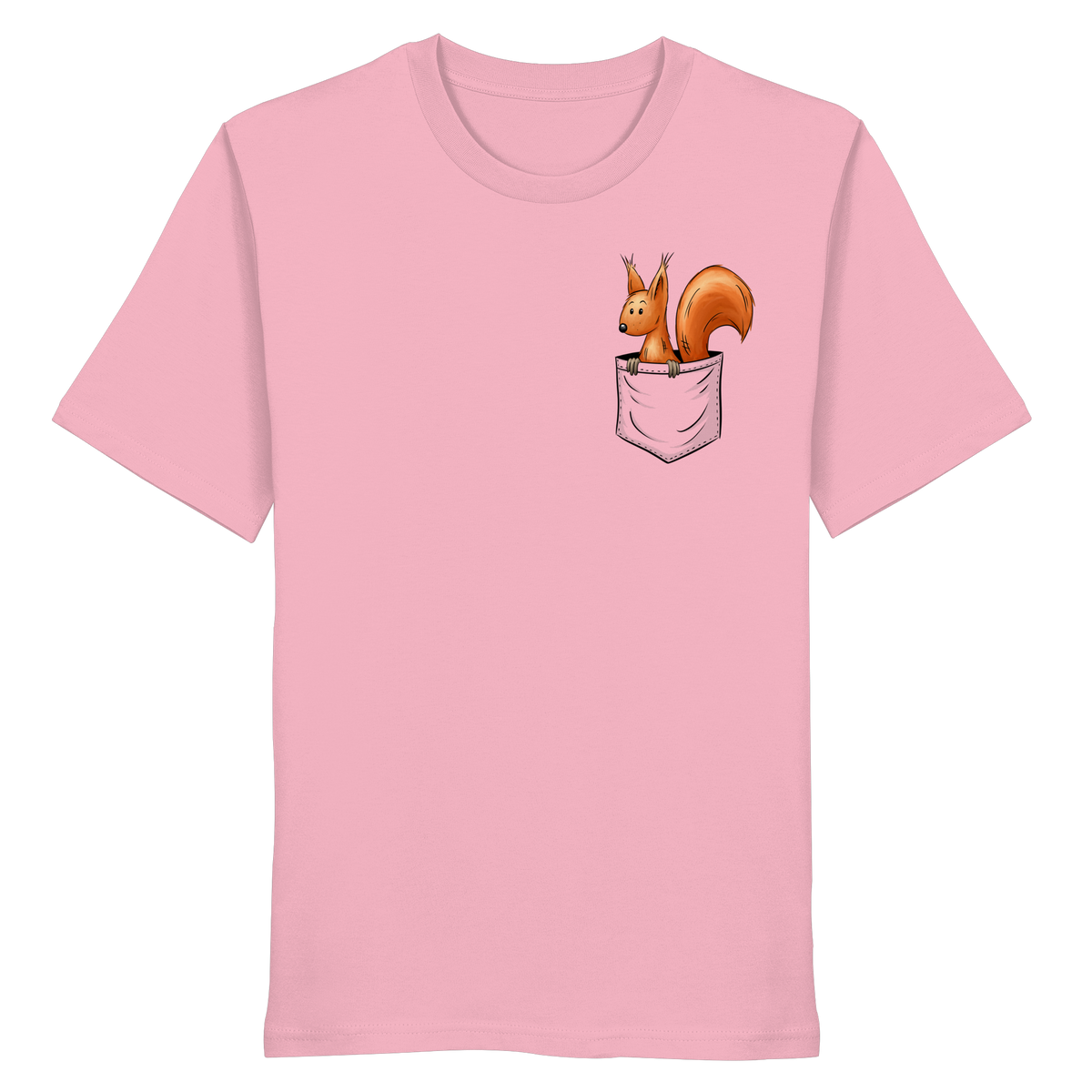 Lässiges Eichhörnchen In Tasche - Organic Shirt