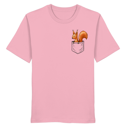 Lässiges Eichhörnchen In Tasche - Organic Shirt