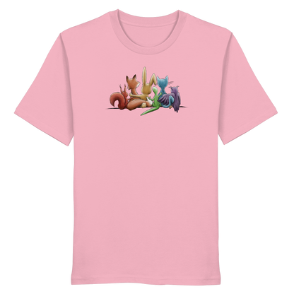 Regenbogen Tiere für Freundschaft, Toleranz und Vielfalt - Organic Shirt