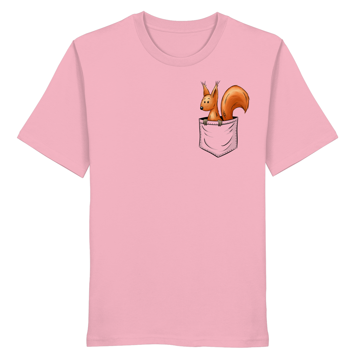 Lässiges Eichhörnchen In Tasche - Organic Shirt