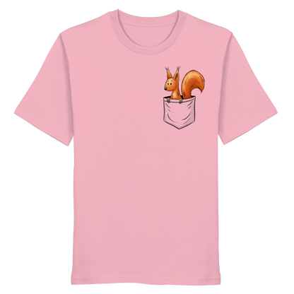 Lässiges Eichhörnchen In Tasche - Organic Shirt