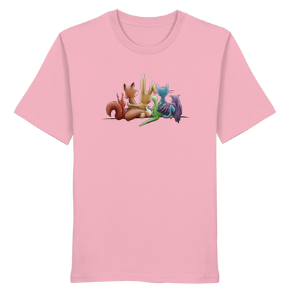 Regenbogen Tiere für Freundschaft, Toleranz und Vielfalt - Organic Shirt