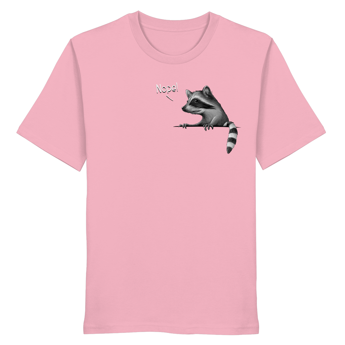 Nope! Frecher verwegener Waschbär - Organic Shirt