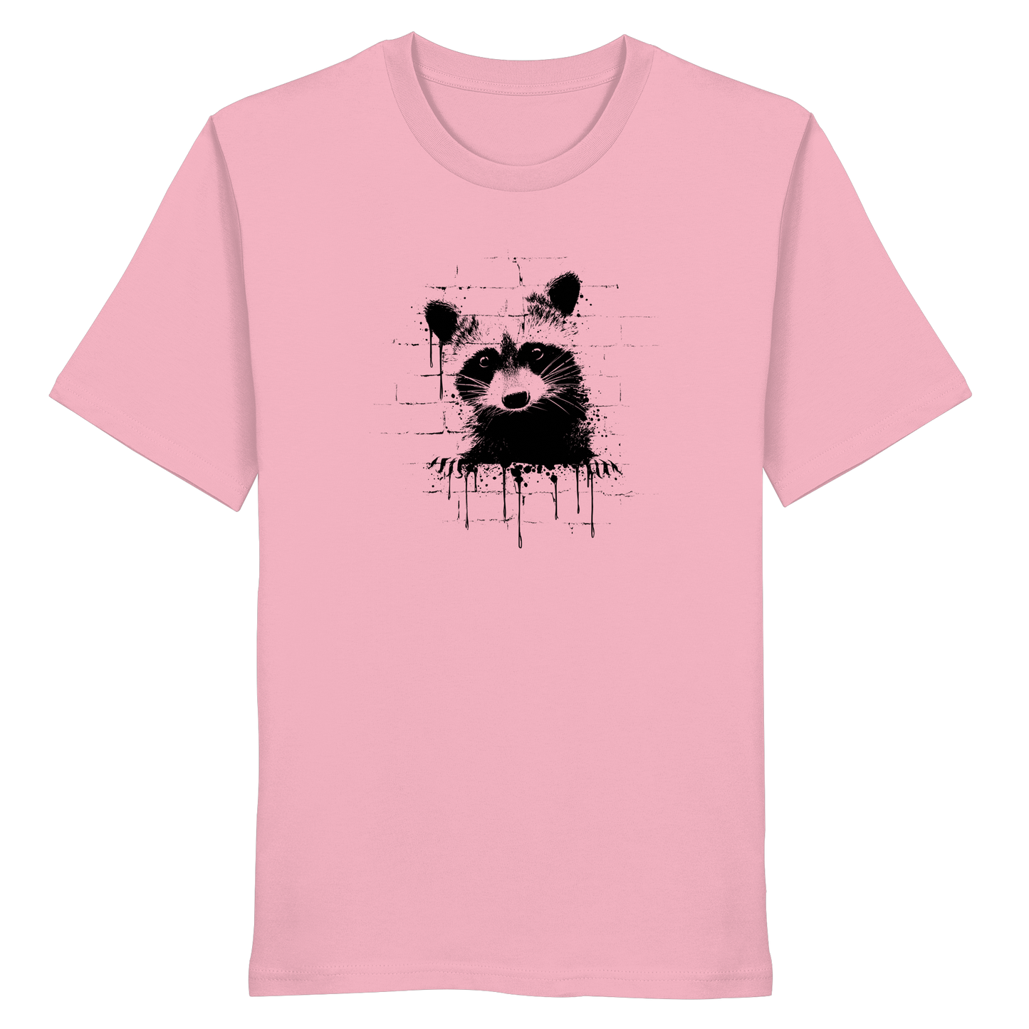 Funky Street Art Waschbär - Organic Shirt