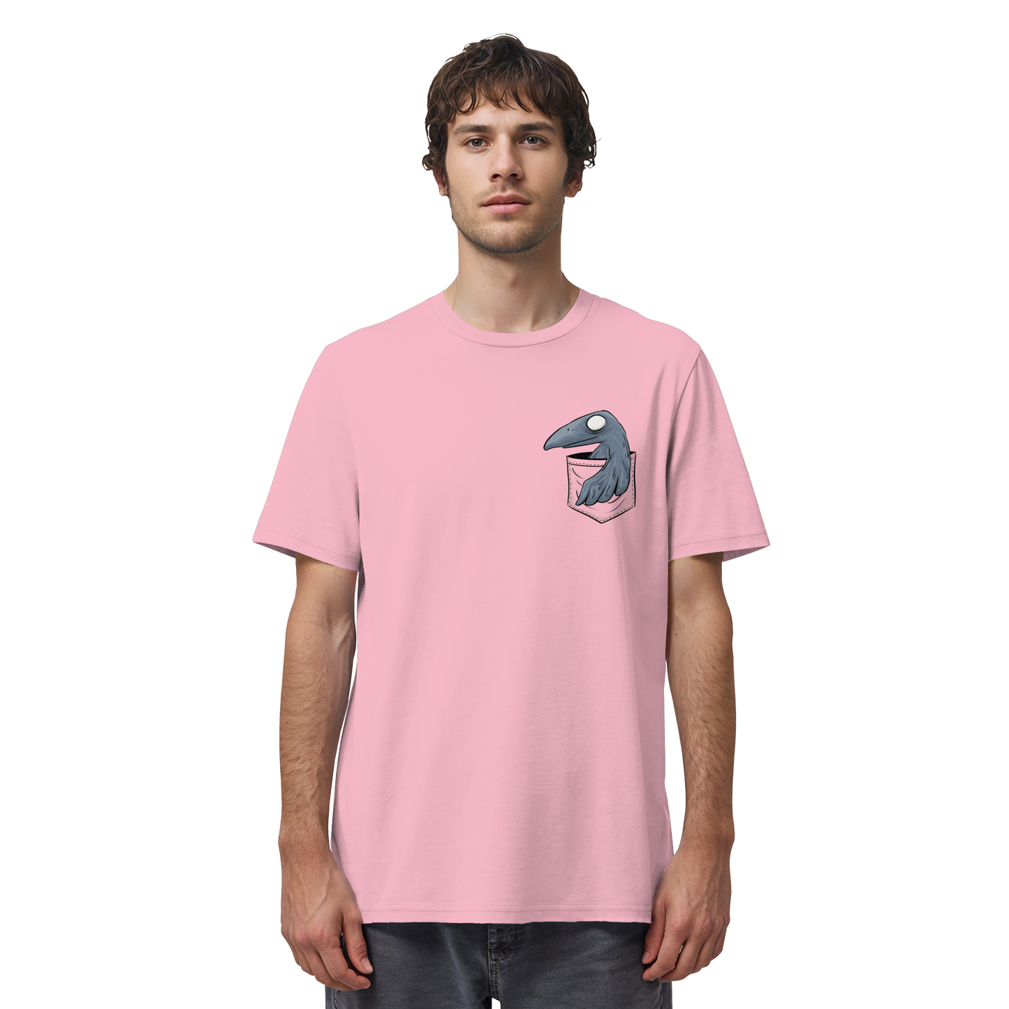 Grufti Rabe Krähe in der Tasche - Organic Shirt