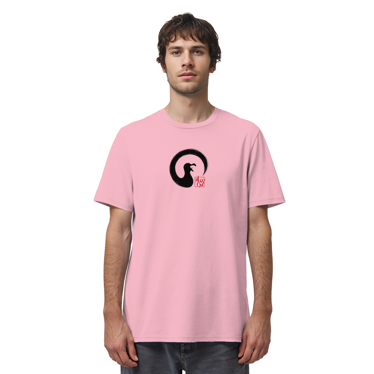 Moin kreischende japanische Enso Möwe - Organic Shirt
