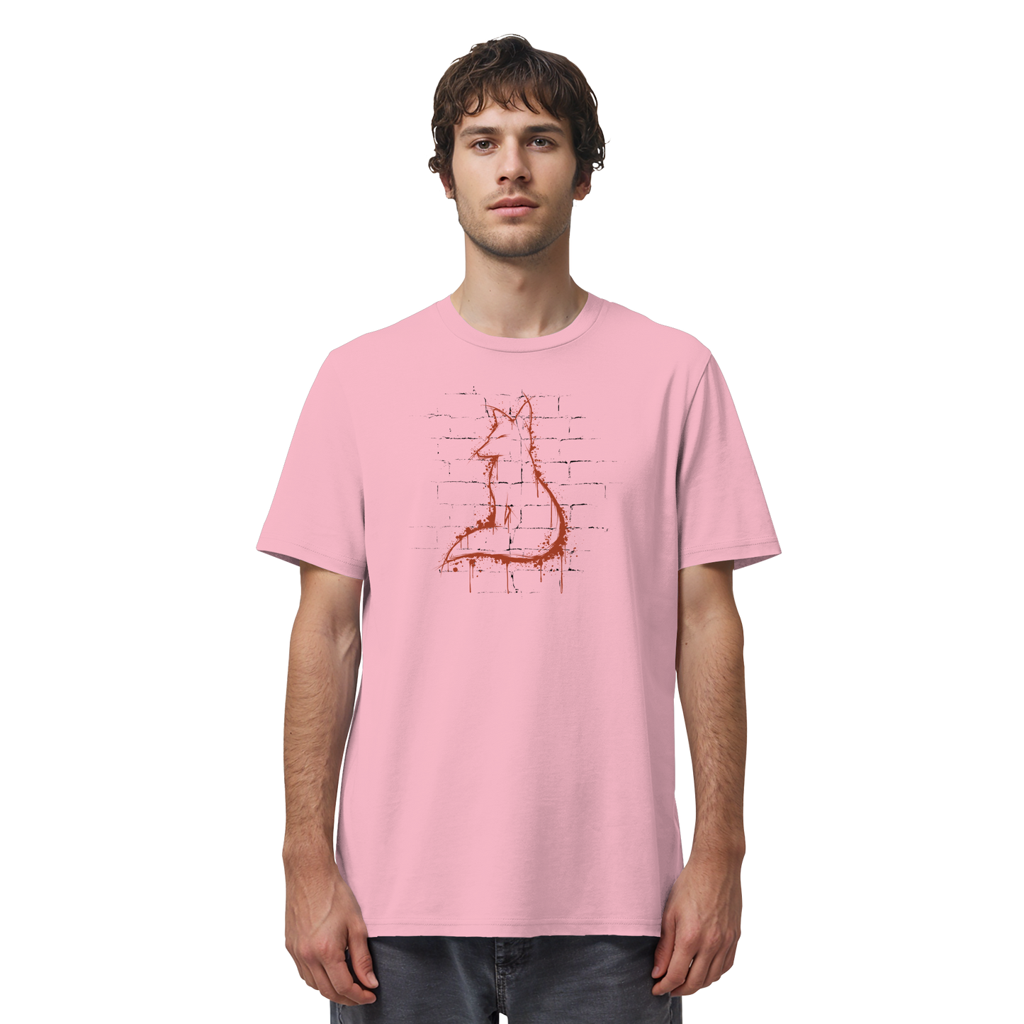 Street Art Fuchs Silhouette - Organic Shirt