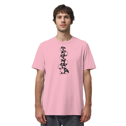 Lustiger Haufen aus Schabracken-Tapiren - Organic Shirt