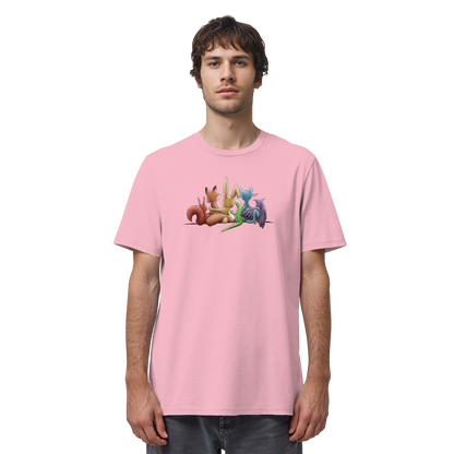 Regenbogen Tiere für Freundschaft, Toleranz und Vielfalt - Organic Shirt