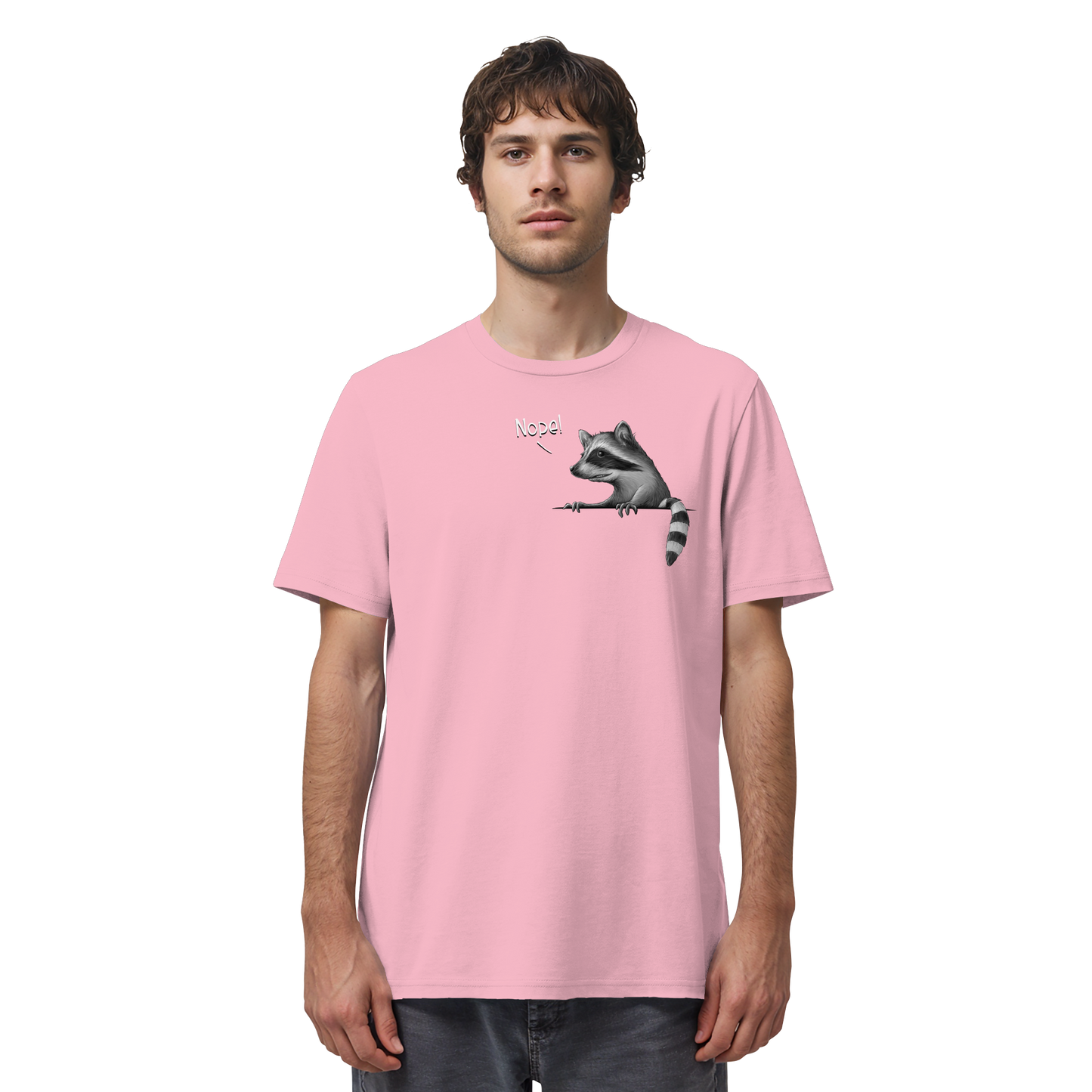 Nope! Frecher verwegener Waschbär - Organic Shirt