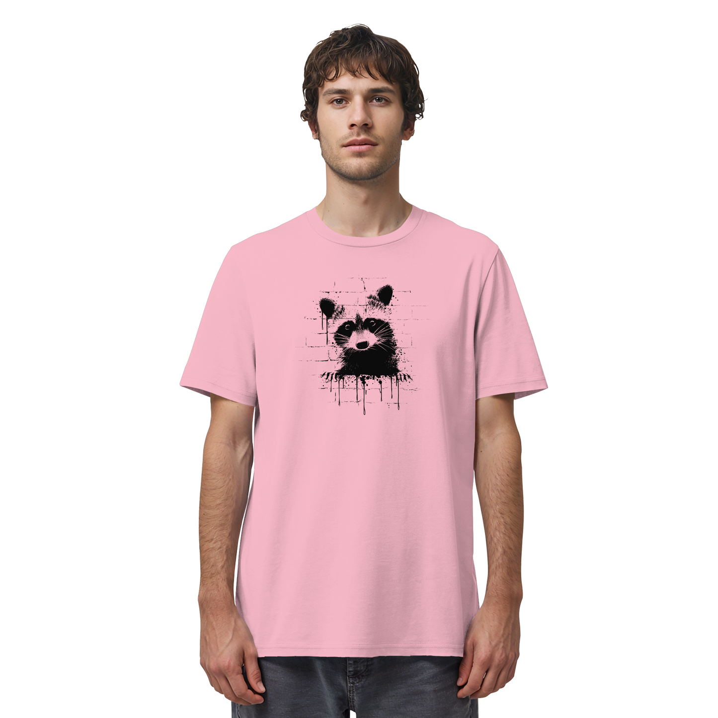 Funky Street Art Waschbär - Organic Shirt