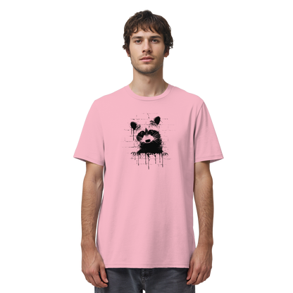 Funky Street Art Waschbär - Organic Shirt