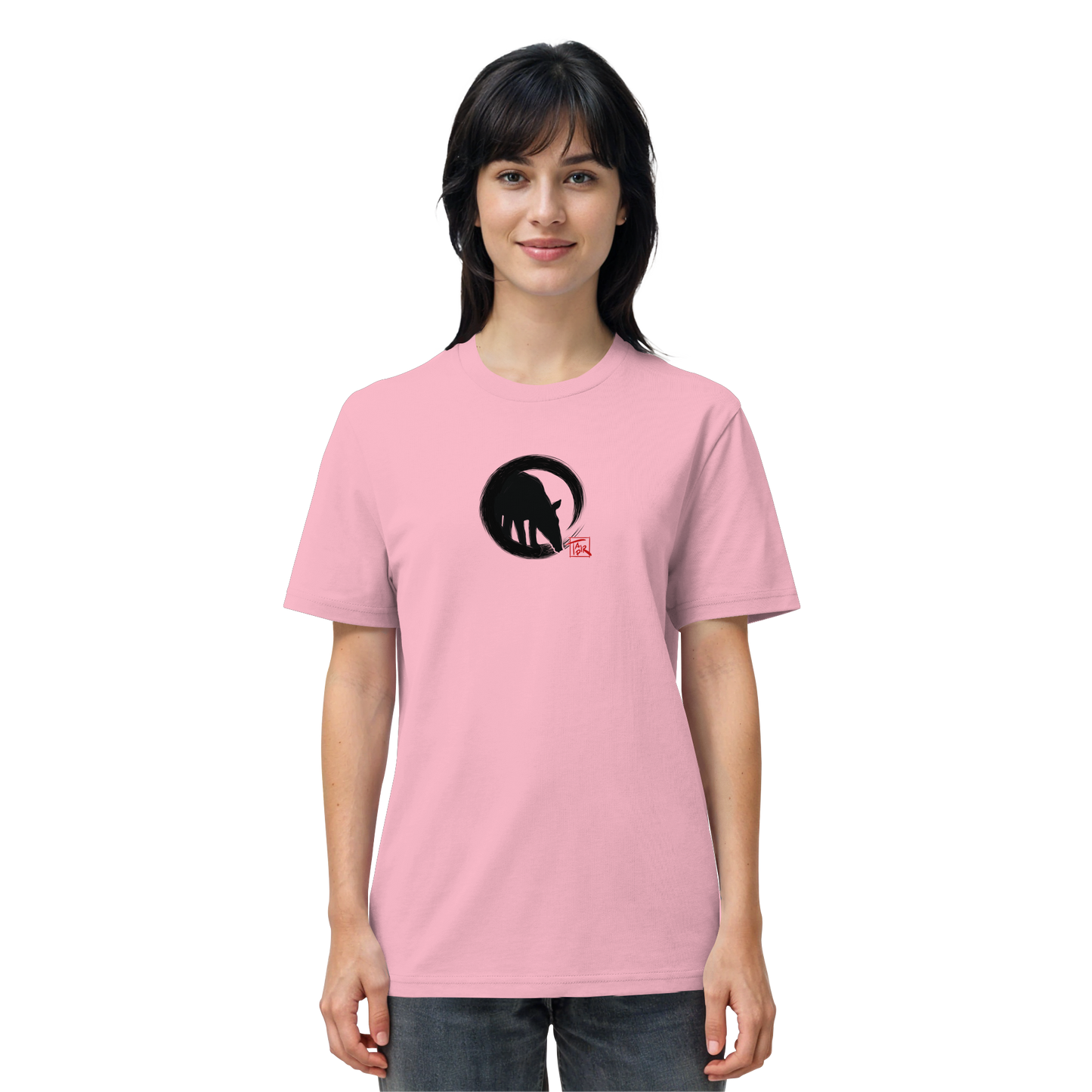 Zen Tapir im japanischen Enso Kreis - Organic Shirt