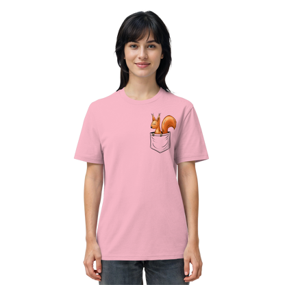 Lässiges Eichhörnchen In Tasche - Organic Shirt
