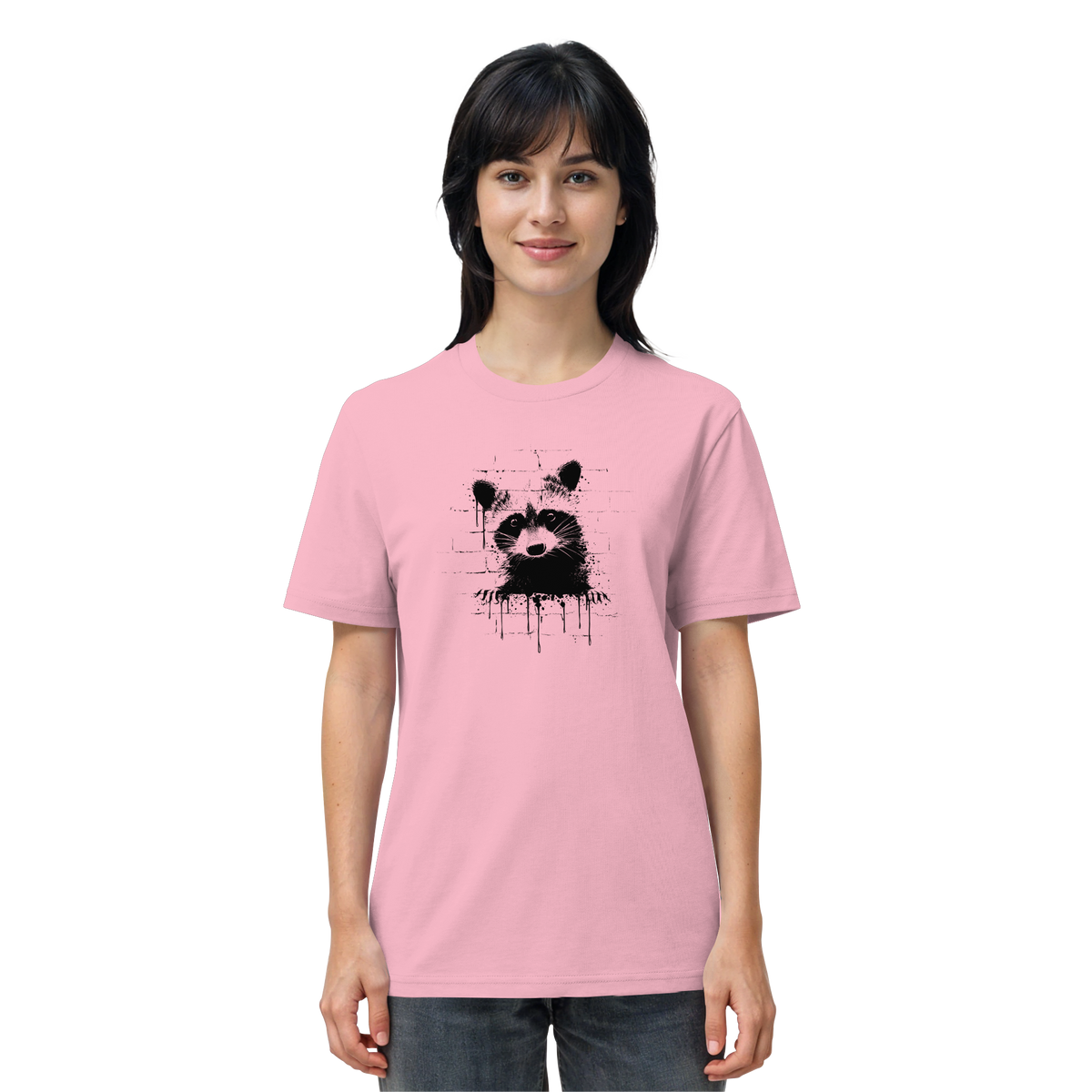 Funky Street Art Waschbär - Organic Shirt
