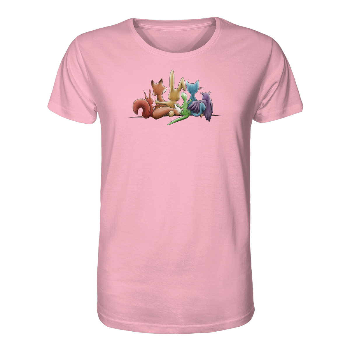Regenbogen Tiere für Freundschaft, Toleranz und Vielfalt - Organic Shirt