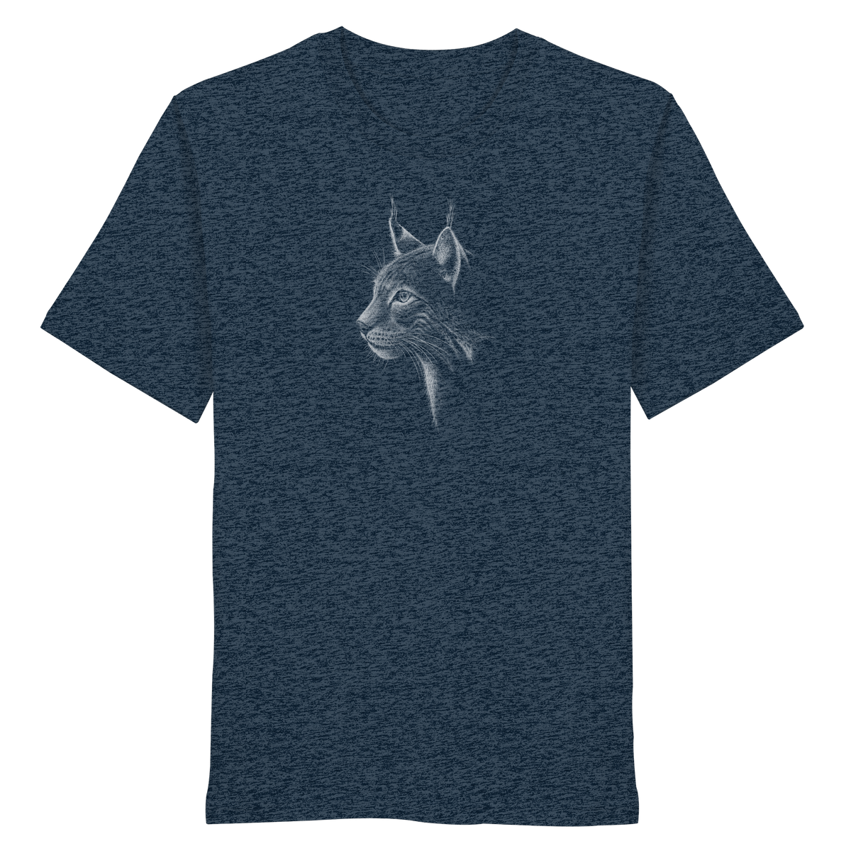 Luchs Kritzelkunst Wildkatze Illustration - Organic Shirt