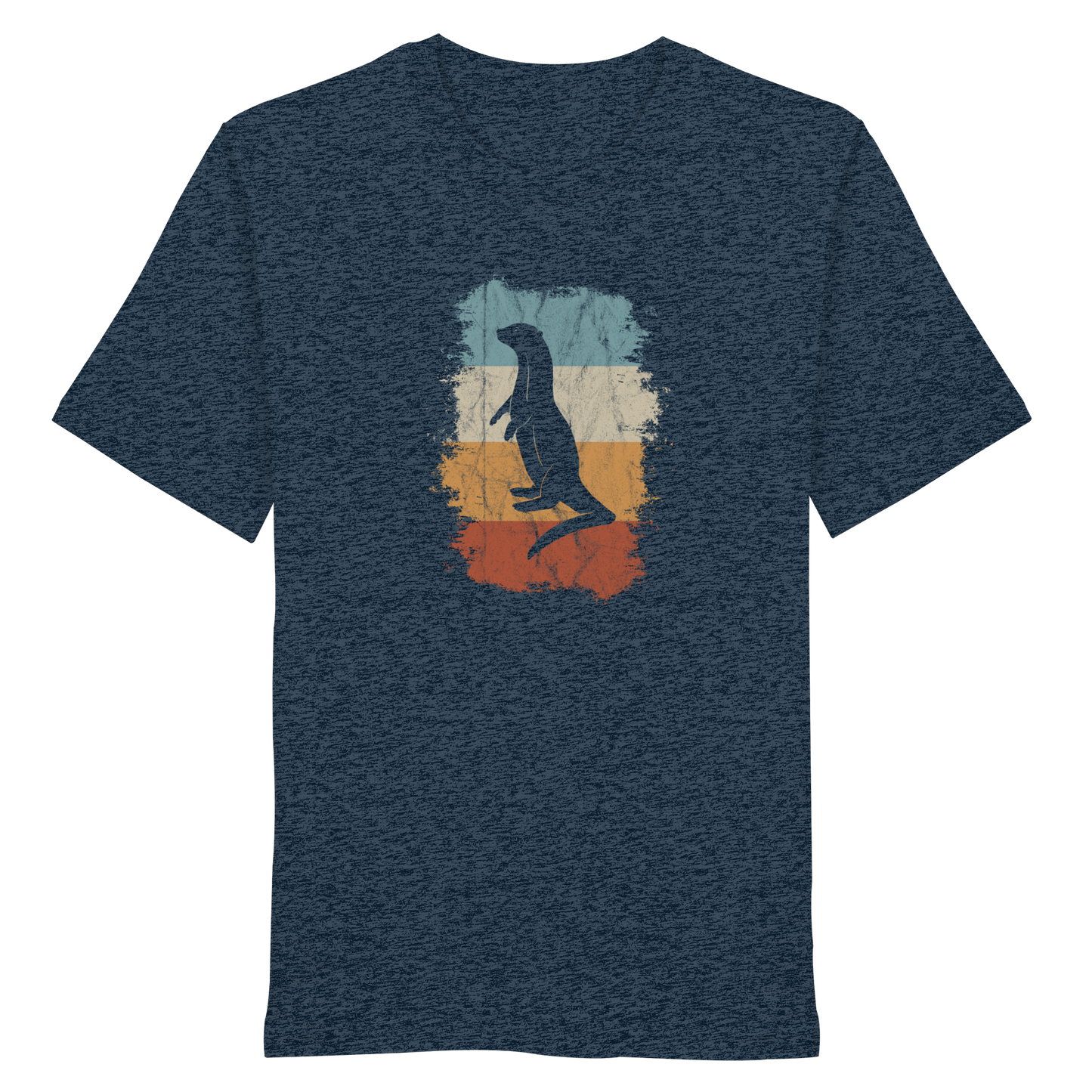 Retro Otter Fischotter Silhouette - Organic Shirt